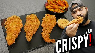 EXTRA CRISPY CHICKEN TENDERS  WITH FRIES amp SAUCE [upl. by Montague122]