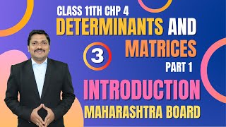 Determinants And Matrices Lec 3  Class 11th Maths1  Success 30  Maharashtra Board  Dinesh Sir [upl. by Rora]