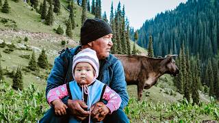 Nomadic Life in Kyrgyzstan Mountains Far From Civilisation [upl. by Nanon]