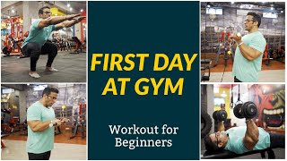 First Day at Gym  Workout for Beginners  Yatinder Singh [upl. by Andromede]