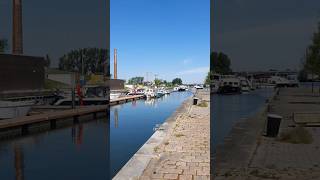 In HasseltBelgium Boat Port trendingshorts shortvideo travel boat viralvideo viralshorts [upl. by Jacquelin857]