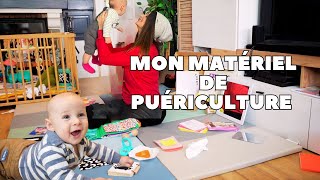 Mon MATÉRIEL de PUÉRICULTURE Vlog BÉBÉ ANGIE MAMAN 20 [upl. by Nylasoj766]