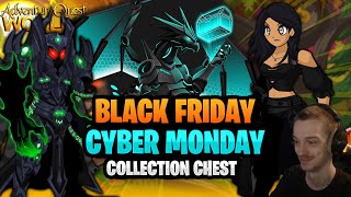 Black Friday Cyber Monday 10k Collection Chest Harvest Fest 2024 Adventure Quest Worlds AQW [upl. by Liahus]