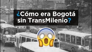 ¿Cómo era la movilidad de Bogotá antes de TransMilenio [upl. by Nelyak]