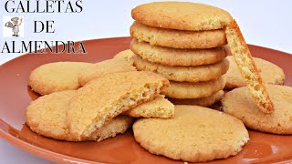 GALLETAS de ALMENDRA  Fáciles y CRUJIENTES  Las Recetas del Abuelo [upl. by Alban]