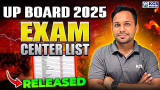 UP Board 2025 Big Official Update  UP Board 2025 Exam Center List  UP Board Latest News Today KGS [upl. by Gaddi]