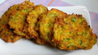 How To Make Zucchini Carrot Fritters  Appetizer Easy Recipe Video  Ninik Becker [upl. by Celestia324]