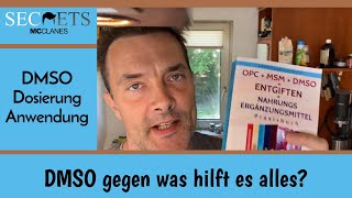 DMSO Anwendung Dosierung wogegen hilft es genau Aus dem Buch gelesen [upl. by Acus158]