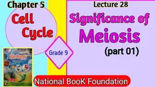 Significance of Meiosis Class 9 part 01  Chapter 5 Cell Cycle [upl. by Denis]