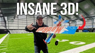 This RC Profile Foamie is INCREDIBLE  Hacker Model Madbull Indoor 3D Flying [upl. by Elleinnod652]