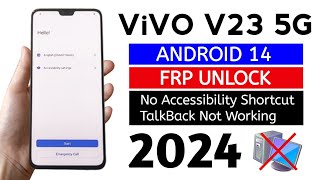 VIVO V23 5G V2130 Gmail Frp Bypass Android 14 Without Pc  Latest Security Update 2024 [upl. by Hunter]