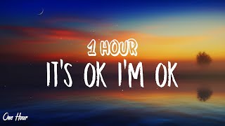 Tate McRae  Its Ok Im Ok 1 HOUR With Lyrics [upl. by Chuu]