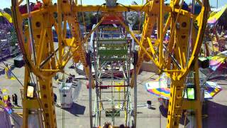 Sky Wheel Double Ferris Wheel at the Wisconsin State Fair in Milwaukee WI [upl. by Aniretac]