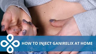 Ganirelix Acetate Injection Home Demonstration [upl. by Reprah503]