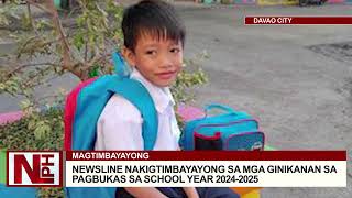 Newsline nakigtimbayayong sa mga ginikanan sa pagbukas sa School Year 20242025 [upl. by Arenahs]