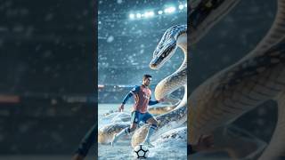 Cristiano Ronaldo Plays Football with a Snake 😱🐍⚽ aishorts ronaldo snake python [upl. by Alexandrina]