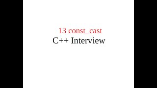 constcast C example [upl. by Shargel]