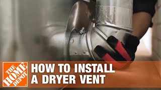 Venting a Dryer How to Properly Install a Dryer Vent  The Home Depot [upl. by Oremoh834]