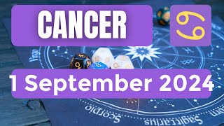 Cancer horoscope  Cancer Horoscope for Today 1 September 2024 [upl. by Nalak]