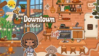 🧸Brown Downtown Loft Design✨Toca Boca 🪵Tocalifeworld  Makeover [upl. by Maer672]