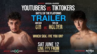 Aneson Gib VS Tayler Holder  Official Trailer YouTubers VS Tik Tokers [upl. by Acire135]