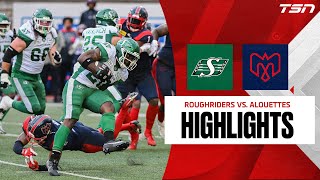 Saskatchewan Roughriders vs Montreal Alouettes  CFL HIGHLIGHTS WEEK 8 [upl. by Dorrie]