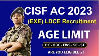 UPSC CISF AC Exe LDCE Recruitment 2023 Notification ¦¦ UPSC CISF AC Exe LDCE 2022 Vacancy [upl. by Berthoud]