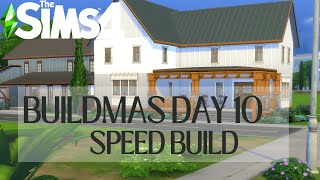 Buildmas Day 10  Fully Furnished  SIMS 4 SPEED BUILD  RELAXING MUSIC  AMBIENT SOUNDS [upl. by Hewet]