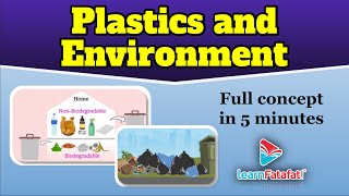 Class 8 Synthetic Fibres and Plastics  Plastics and Environment  CBSE  LearnFatafat [upl. by Klump274]