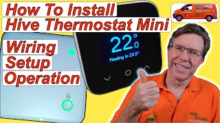 How to Install the Hive Thermostat Mini Explained in Detail Wiring Pairing Factory Reset [upl. by Ellened]