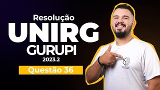 🟣 Questão 36  UnirG Gurupi 20232  Química [upl. by Chrissy]