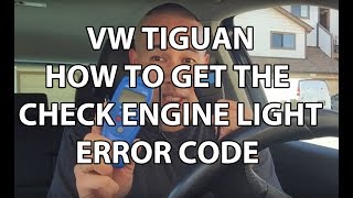 How to Get the CHECK ENGINE Light Error Code  Volkswagen Tiguan Atlas Beetle GTI Audi More [upl. by Garrik]