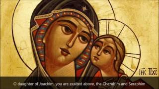 O Mary Coptic hymn [upl. by Mchenry]