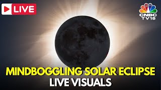 NASA LIVE Total Solar Eclipse 2024 LIVE in US Canada Mexico  Solar Eclipse Live Today  IN18L [upl. by Onibag]