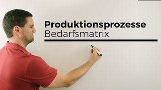 Produktionsprozesse Bedarfsmatrix Matrizen RZE mit Parameter  Mathe by Daniel Jung [upl. by Gerrit]