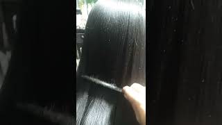 Keraplex organic protein collusion25 minute lock drystraightener and dry [upl. by Yramliw]