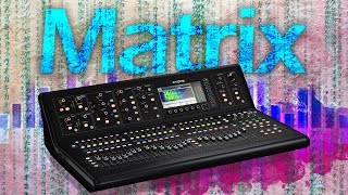 X32M32 how to Matrix send bus to matrix  route matrix to output eq filters on matrix [upl. by Ydnem108]