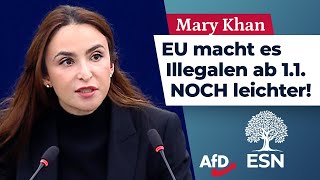 EU macht es Illegalen ab 11 NOCH leichter – Mary Khan AfD [upl. by Dena]