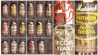 17 Guitar Preamp TUBES Comparison  Mullard JJ TAD Philips EHX TUNGSOL [upl. by Oswell]