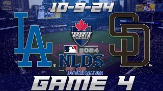 10924 Los Angeles Dodgers vs San Diego Padres NLDS Game 4 Game Audio  MLB Playoff Cast amp Chat [upl. by Nagaet237]