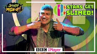 CBBC Stars Get Super Slimed  Saturday MashUp [upl. by Nayb]