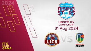 🔴 LIVE Leewards Islands v Windward Islands  CWI Men’s Under 17  50 Over Championships 2024 [upl. by Anyela]