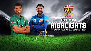 Bangladesh vs Sri Lanka Highlights  1st ODI  Sri Lanka tour of Bangladesh 2024 [upl. by Ecirtnas]