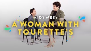 Kids Meet a Woman With Tourettes  Kids Meet  HiHo Kids [upl. by Ahsinirt]