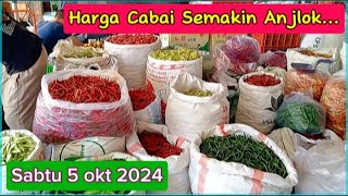 Harga sayur dan bawang serta cabai hari ini anjlok dipasar induk Sukomoro nganjuk [upl. by Elmajian]