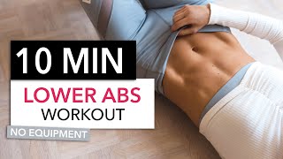 10 MIN LOWER AB WORKOUT  No Equipment I Pamela Reif [upl. by Adnih]