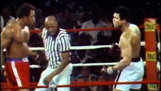 George Foreman vs Muhammad Ali  Oct 30 1974  Entire fight  Rounds 1  8 amp Interview [upl. by Cavanaugh]