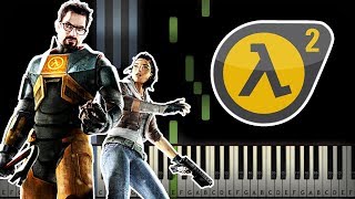 🔨 Half Life 2  Theme Song Triage at Dawn Piano Tutorial Sheet Music  midi [upl. by Kentiggerma280]