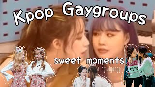 Girl groups being gay cute couples with G IDLE EVERGLOW LOONA BlackPink Red Velvet Part 2 [upl. by Gereron]