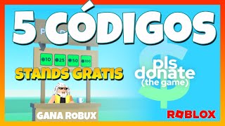 ✅5 CÓDIGOS✅TODOS los CÓDIGOS de 💸PLS DONATE💸Stands GRATIS 💸Roblox 2024 💸 EMiLiOR [upl. by Eelirol]